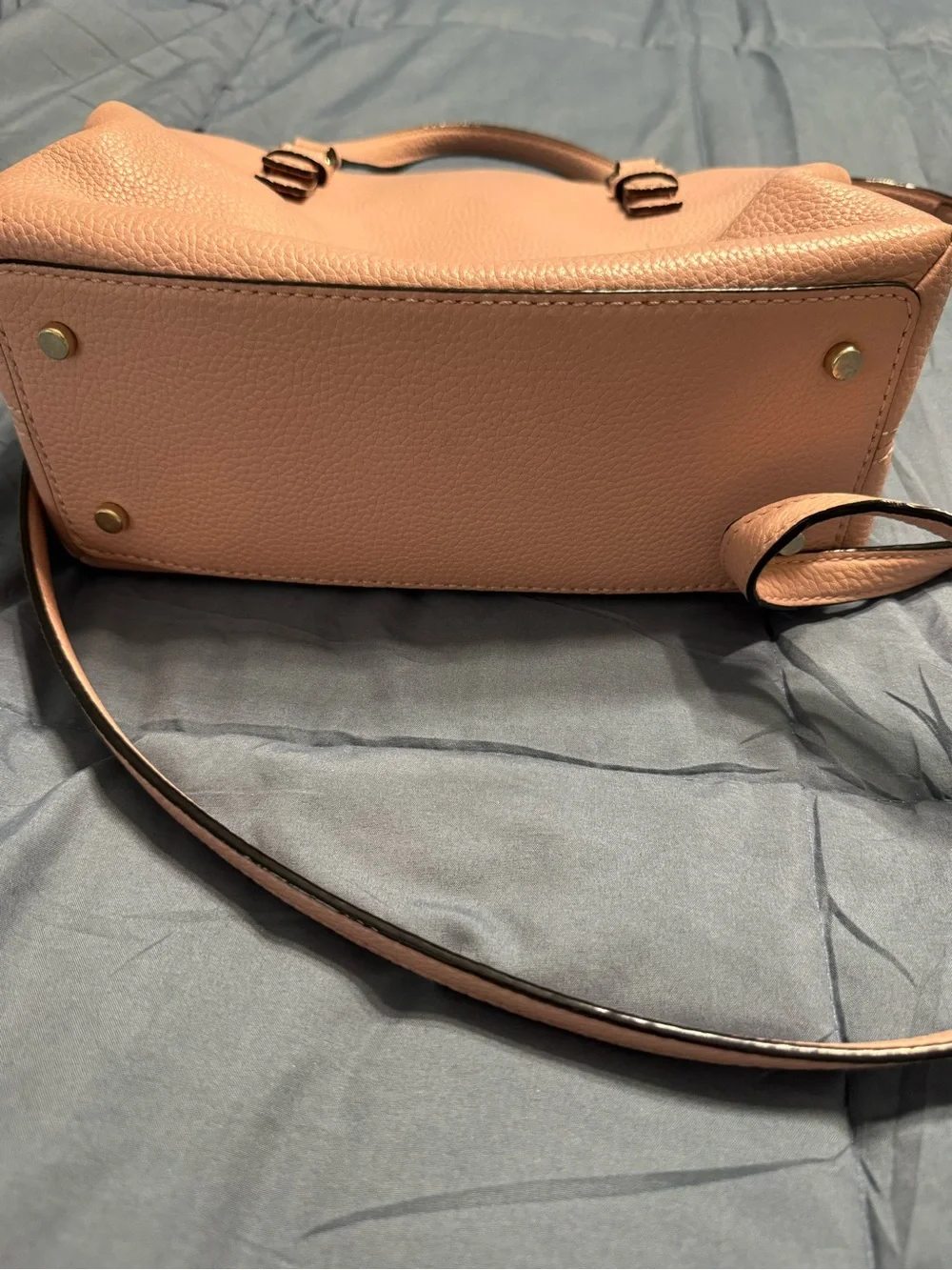 kate spade Jackson Street Octavia Roses Pebbled Leather Satchel - light pink
